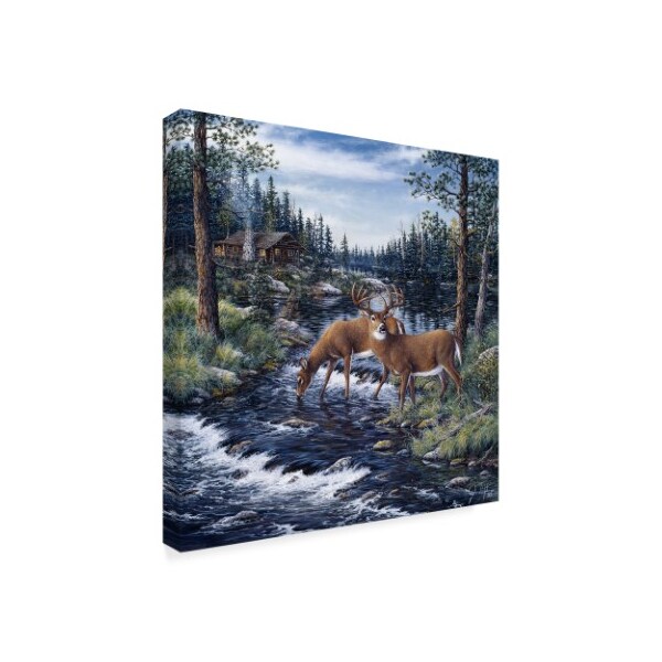 Jeff Tift 'Peaceful Morning' Canvas Art,18x18